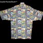 HAWAIIAN SHIRT Silk Classic PINEAPPLES WOODY TAPA Tropical Floral Print ALOHA Men's Size XL!