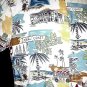 HAWAIIAN SHIRT Classic Cruise BEACH COAST VACATION SCENE Print Men's Size S NEW w/TAGS!