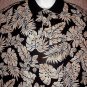 HAWAIIAN SHIRT Black & Tan TORI RICHARDS of HAWAII Floral ALOHA Print VISCOSE Men's Size XL!