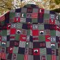Vintage CHAPS 1996 Long Sleeve Shirt RALPH LAUREN Deep Rich Colors 96 CRL 100% Cotton Men's L!