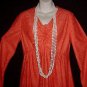 TANGERINE DREAM Fairy Hippie VINTAGE Maxi DRESS Woodstock BOHEMIAN FLORAL LACE Long SWEEPING Sz M-L!