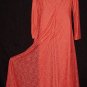 TANGERINE DREAM Fairy Hippie VINTAGE Maxi DRESS Woodstock BOHEMIAN FLORAL LACE Long SWEEPING Sz M-L!