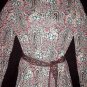 PAISLEY FLORAL Vintage Hippie Maxi Dress LEGIT Umba Parues Feinstein Gown BOHEMIAN BABE SWEEP-M/L