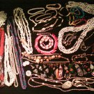 Gigantic Jewelry Lot Vintage Glass Beads Stone Shell Pearls mother of pearl estate costume and more!