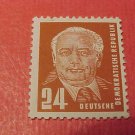 German Democratic Republic Scott's # 55 A9 24pf Pres Wilhelm Pieck 1950-51