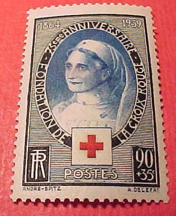 France B81 SP40 "Red Cross Nurse" M/NH/OG Mar 24,1939