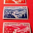Saar Stamp set Scott #C9-C11 AP3 M/NH/OG Apr 1. 1948
