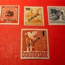 German Scott's set #9N64-9N67 "Surcharged Berlin with new value" Aug.1,1949