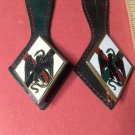 Vintage French Enameled Militairy Badges pins by Drago of Paris G1198 set of 2