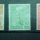 German Scott's set #9N81-9N83 "Olympic Symbols" June 20,1952