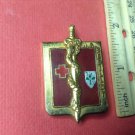 Vintage Enameled French Militaire pin by Drago of Paris G2427