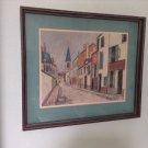 Eglise de Stains (Seine) Maurice Utrillo Early Print circa 1938-1940