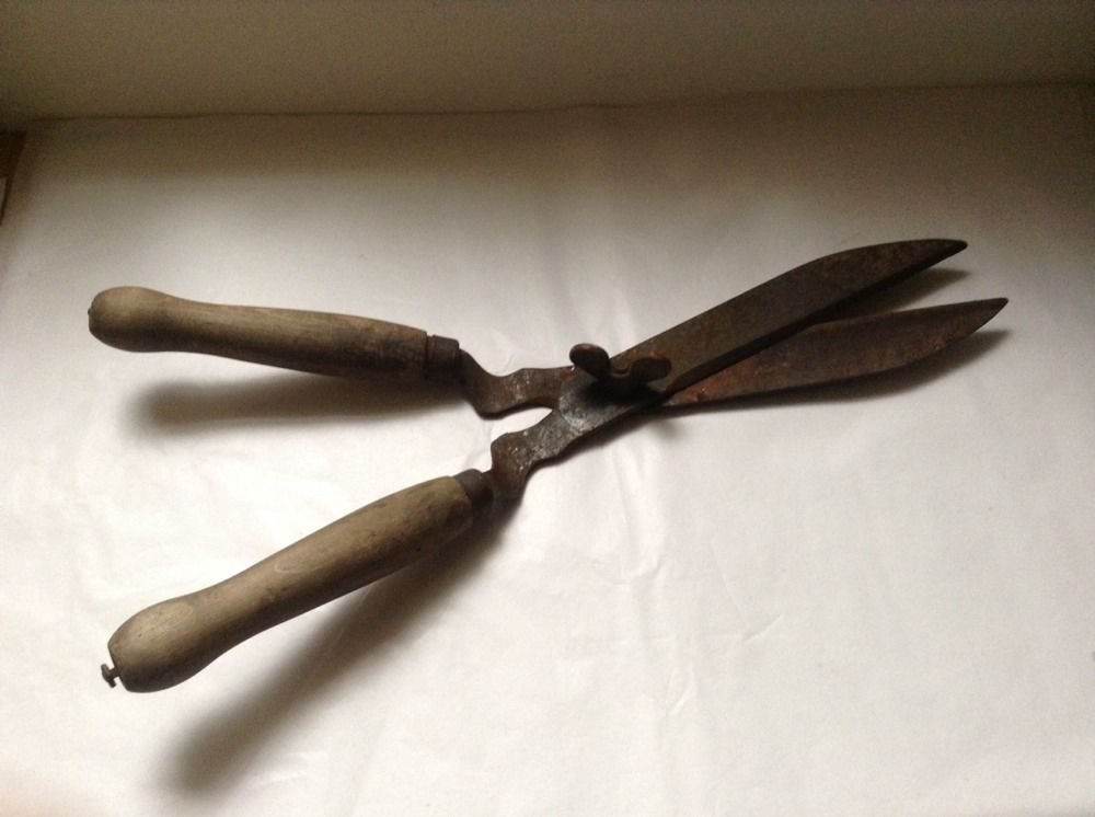 Antique French Hedge Shears for Display Only