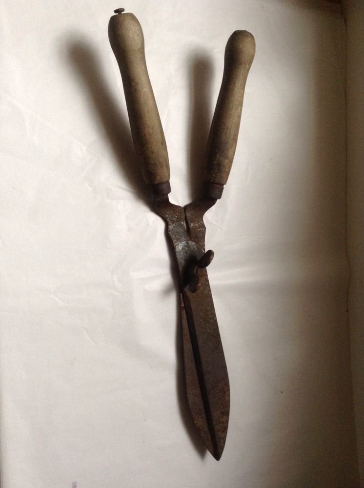Antique French Hedge Shears for Display Only