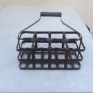Antique French 8 Bottle Carrier, Rare find for 8! circa 1920