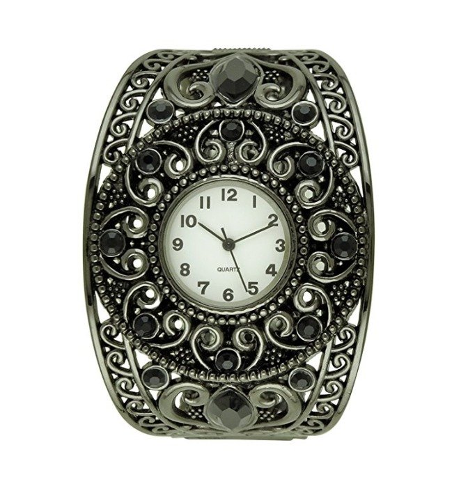 Women's Fancy Scrollwork Bangle Watch