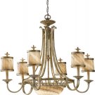 RETAIL $1,138.50 Murray Feiss REAL SILVER PLATE 8 light Chandelier