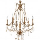 Murray Feiss Simone 6 Light Chandelier F2575/6DRFW - Compare at $1198!