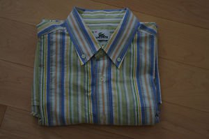 NWOT Men's Lacoste Long Sleeved Striped Shirt L