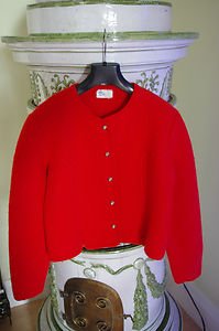 NEW Boos (Geiger-like) Austria Boiled Wool Jacket Cardigan M
