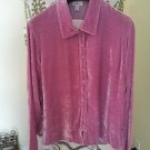 NWT J Jill Purple Pink Silk Velvet Jacket S