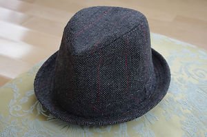 NEW Men's Checkered Fedora Trilby Hat