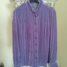 NWT J Jill Purple Lavender Silk Velvet Jacket XS