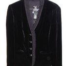 NWT DKNY Black Silk Velvet Jacket Small 6 $395