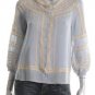 NWT Cynthia Steffe 100% Silk Ruffled Lace Top Blouse SMALL Retail $285