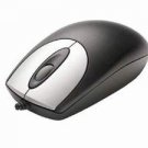 Black/Silver Wired optical PS2/USB Mouse