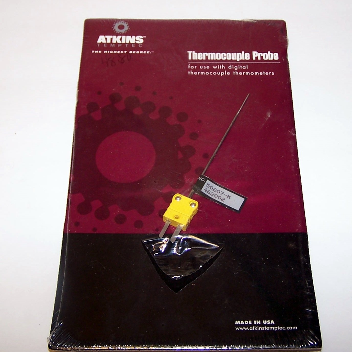 Cooper Atkins Type K MicroNeedle Thermocouple Probe - Chisel Tip For Food Temperature Monitoring