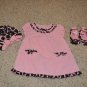 Corduroy Pink Giraffe Print Outfit from Gymboree