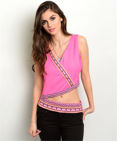 fuchsia top
