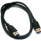 CHASETAC USB 3.0 EXTENSION CABLE A MALE TO A MALE (3FT BLACK)