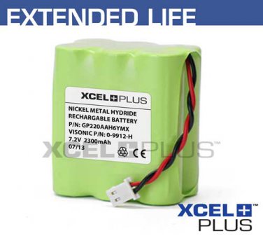 Visonic Powermax & Powermax+ 2300mA Back up Alarm Battery 0-9912-H [09912H-23]