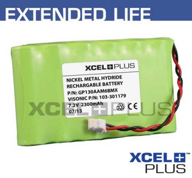 Visonic Powermax Complete 2300mA Alarm Battery 24hr 7.2V 103-301179 [1179-23]