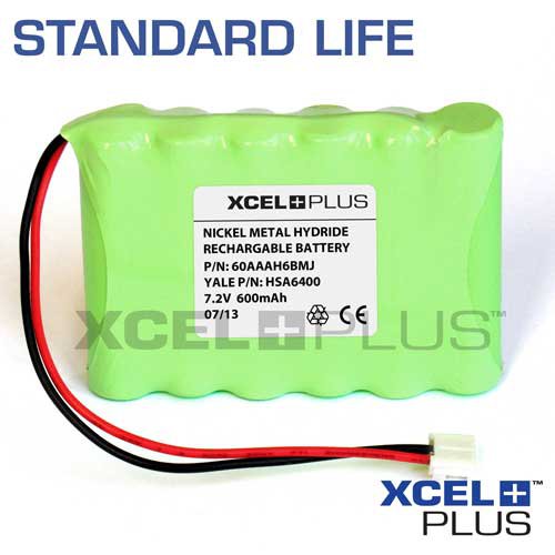 Yale HSA6400 600mA Premium Alarm Control Panel Backup Battery Model