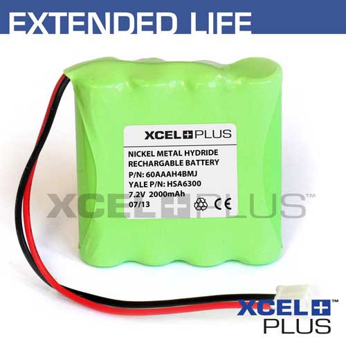 Yale HSA6300 2000mA Family Alarm Control Panel Backup Battery Model