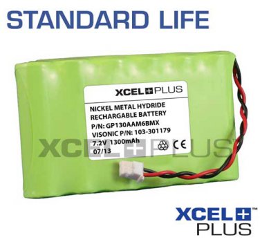 Visonic AmberSelect /Link Personal Emergency Response 1300mA 7.2V Alarm Battery [09912G-13]