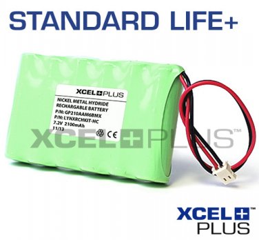 Honeywell Ademco 2100mA LYNX Series 7.2V Control Panel Alarm Battery Pack LYNX-RCHB-HC [LYNX-21]