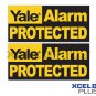 10X Yale "Alarm Protected" HSA3000 Window & Door Security Alarm Warning Stickers [YWSQ-10]