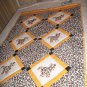 HANDMADE BABY QUILT - "ZOO BABIES"  - LEOPARD