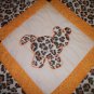 HANDMADE BABY QUILT - "ZOO BABIES" - LEOPARD