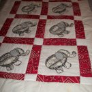 HANDMADE BABY QUILT - "ZOO BABIES - ELEPHANT"