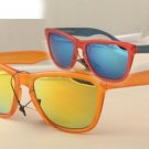2-pack Crystal frog skin sport style glasses mirrored lens red/blue and orange