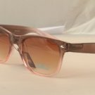 Peach/Brown crystal blend  Sunglasses With gradient lenses 80s retro style