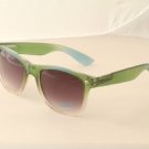 Green/Blue crystal blend  Sunglasses With gradient lenses 80s retro style