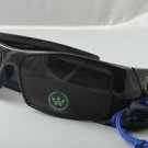 Black SURF Style wrap around sunglasses great for sports beach biker cycling