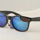 Retro 80s eighties throwback sunglasses Black frame mirrored lens vintage style