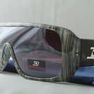 Stained wood grain FUNKY ski snowboard STUNNA aviator goggle style sunglasses
